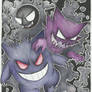 Gastly, Haunter, and Gengar (Gift)