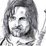 Aragorn Portrait drawing