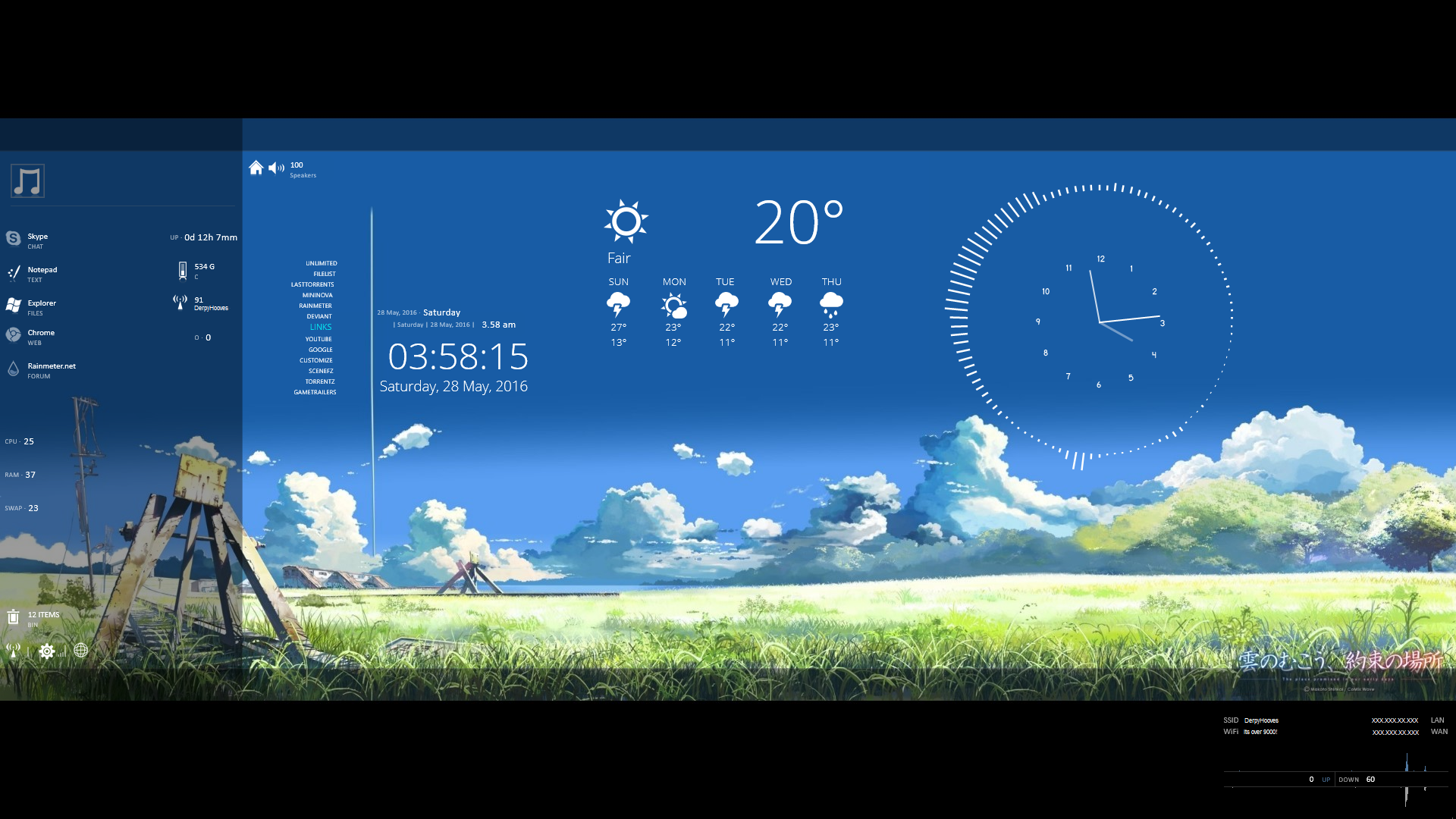 Rainmeter: Simplistic by PH-PennySnowFlyer on DeviantArt