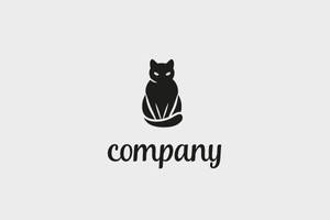 Black cat logo