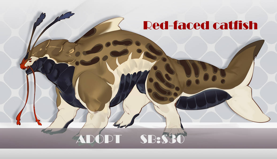 RED-FACED Catfish adopt! (open!) by EkaGon on DeviantArt
