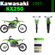 Kawasaki Kx250 Dirt Bike Pixel Art By Mcloven1 On Deviantart