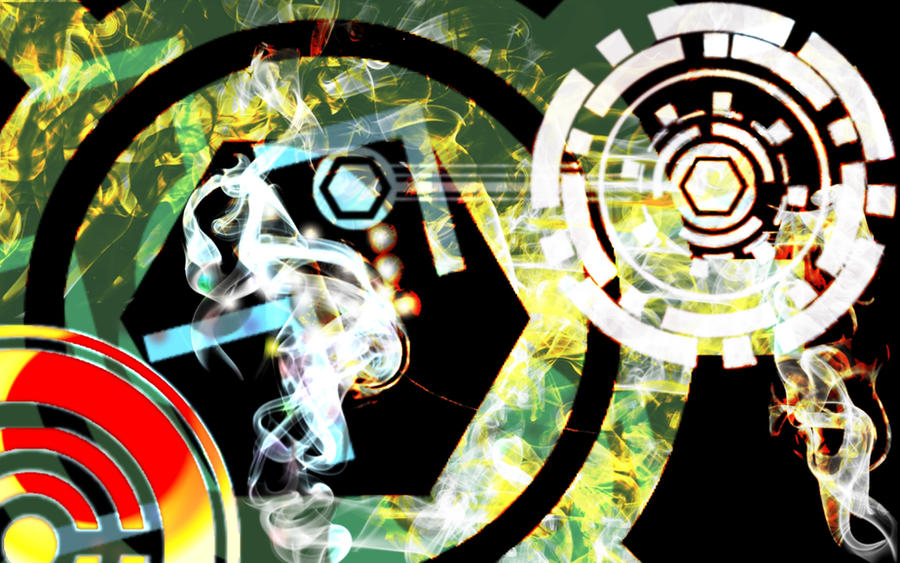 Chic Falltech Background Fiery Tech style Background by jahxter on DeviantArt