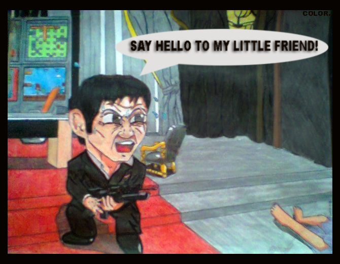 Tony Montana - Say hello to my little friend. by digitalgames on DeviantArt Tony Montana - Say hello to my little friend. by digitalgames on DeviantArt