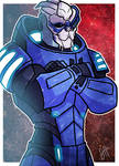 Commish - Garrus Vakarian by JoeHoganArt