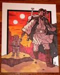 Commish - Walking With Kenobi by JoeHoganArt