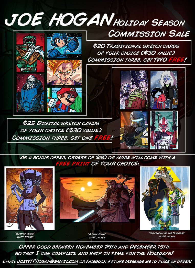 Joe Hogan Holiday 2013 Commission Rates by JoeHoganArt Joe Hogan Holiday 2013 Commission Rates by JoeHoganArt