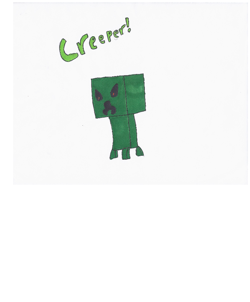 Evil Minecraft Reeper Evil Creeper by Probroart95 on DeviantArt