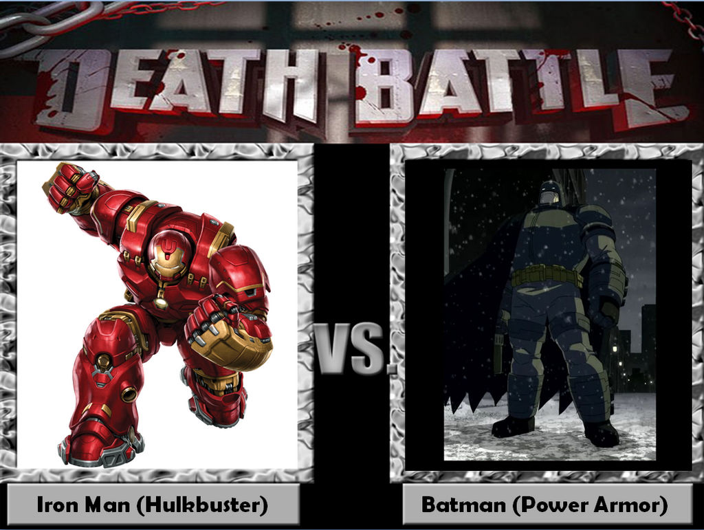 Iron Man (Hulkbuster) vs Batman (Power Armor) by jamesbreaker15 on  DeviantArt