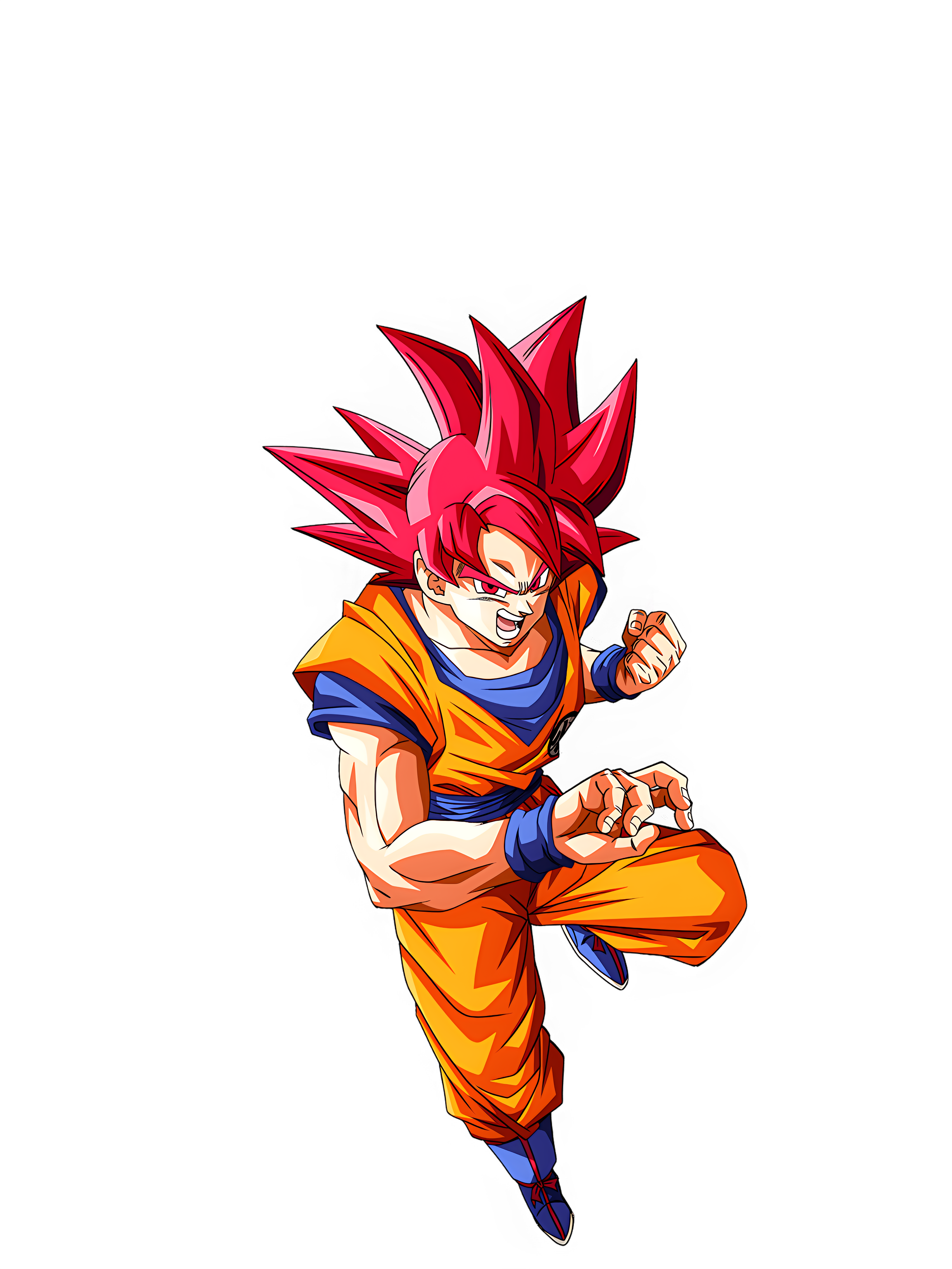 Goku Super Saiyan God PNG Image