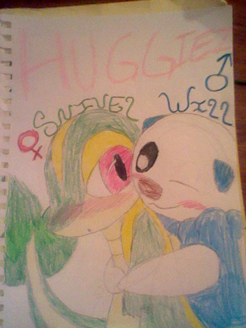 Oshawott and Snivy Huggiez