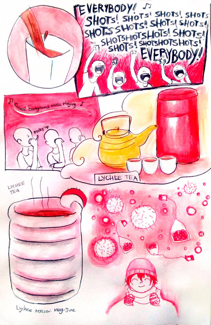 lychee tea shots by Chocoreaper