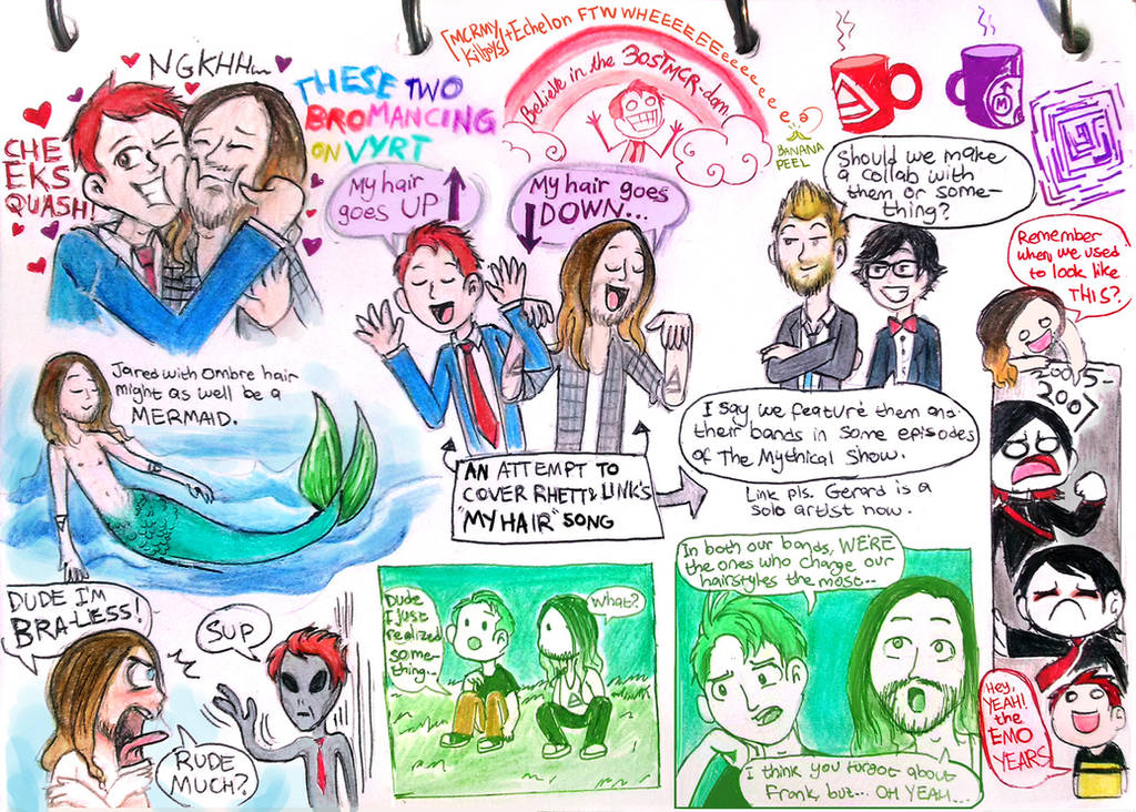 More G-Way and J-Leto doodles by Chocoreaper