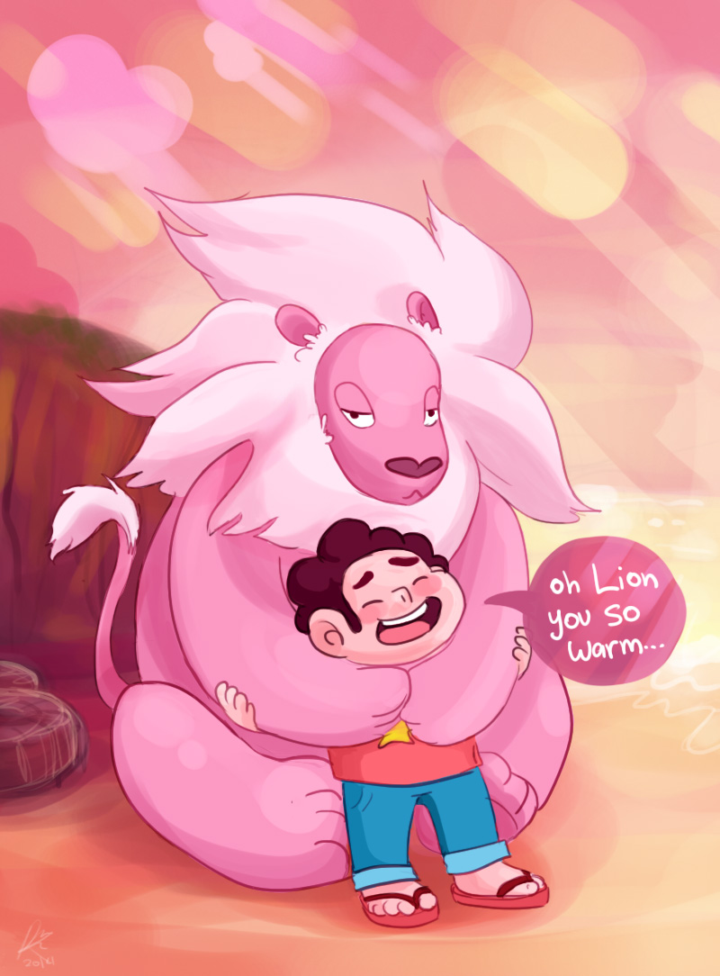 Steven + Lion Hug