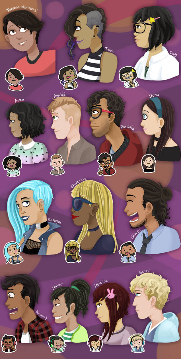 Timetabling Characters Timestamps: Characters by Chocoreaper on DeviantArt