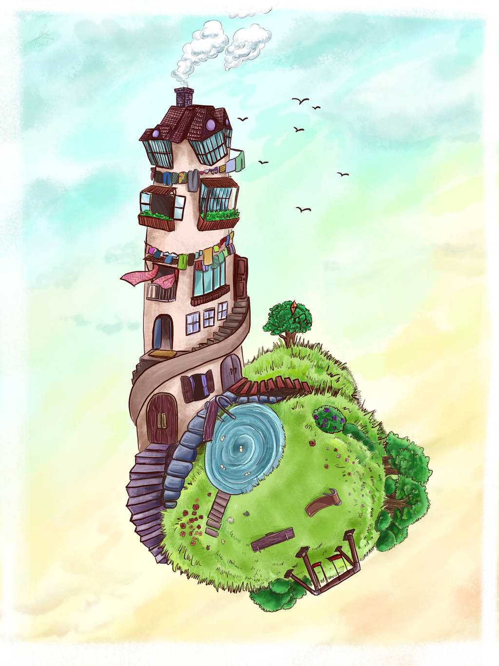 a rather uhh... phallic dwelling by Chocoreaper