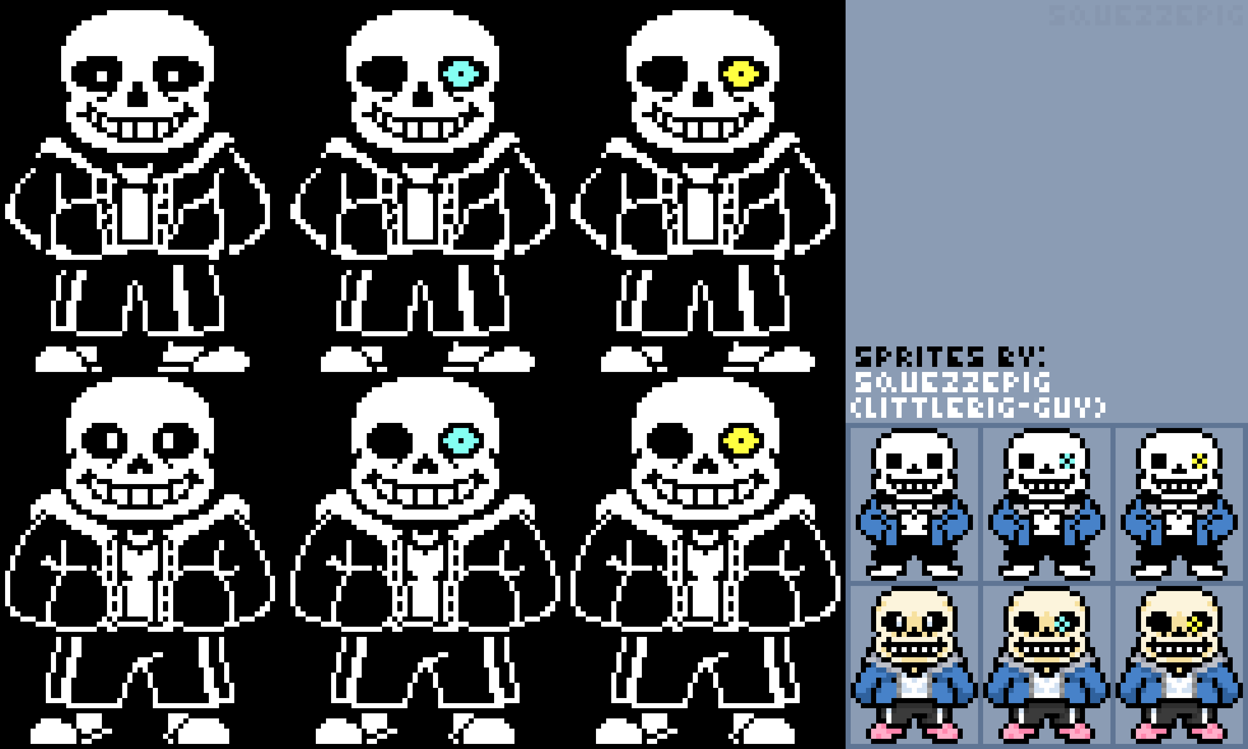 sans remake sprites (battle and overworld). by Little-BigGuy on DeviantArt