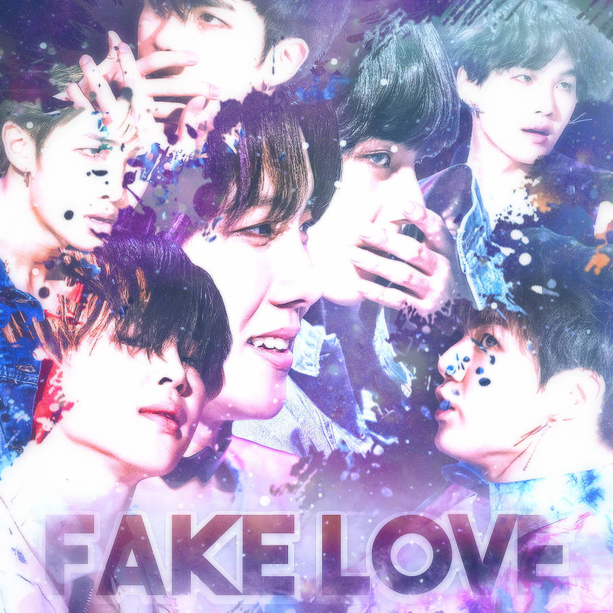 Песня luv bts. Fake Love BTS обложка. Обложки альбомов БТС fake Love. BTS fake Love обложка альбома.