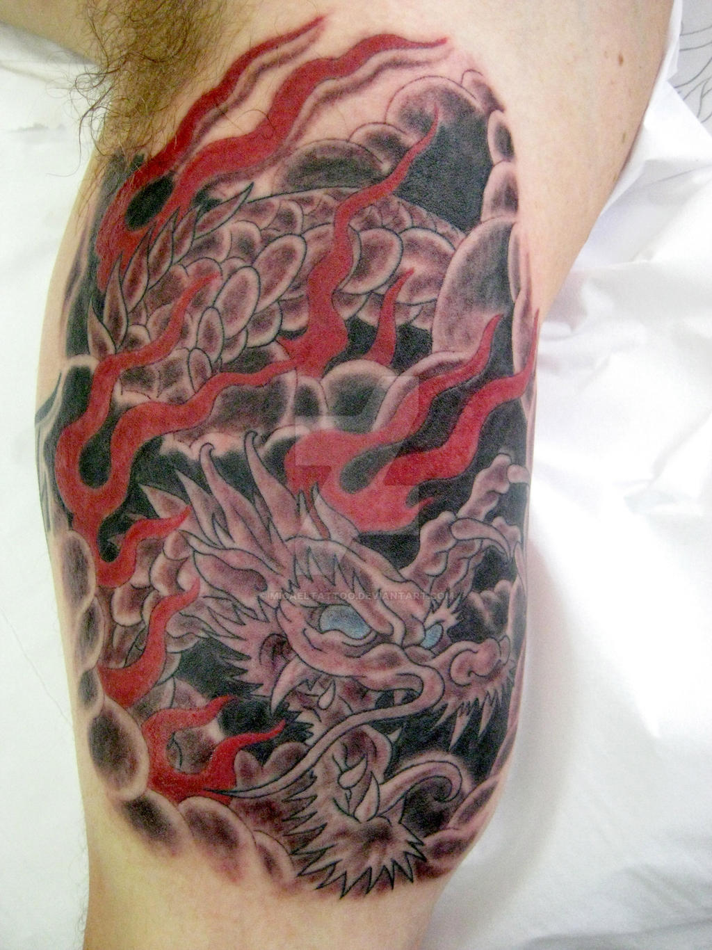 Oriental dragon tattoo
