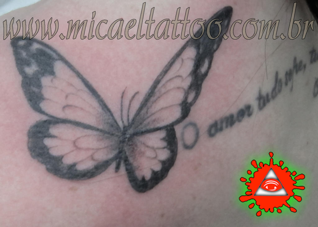 Black Butterfly Tattoo