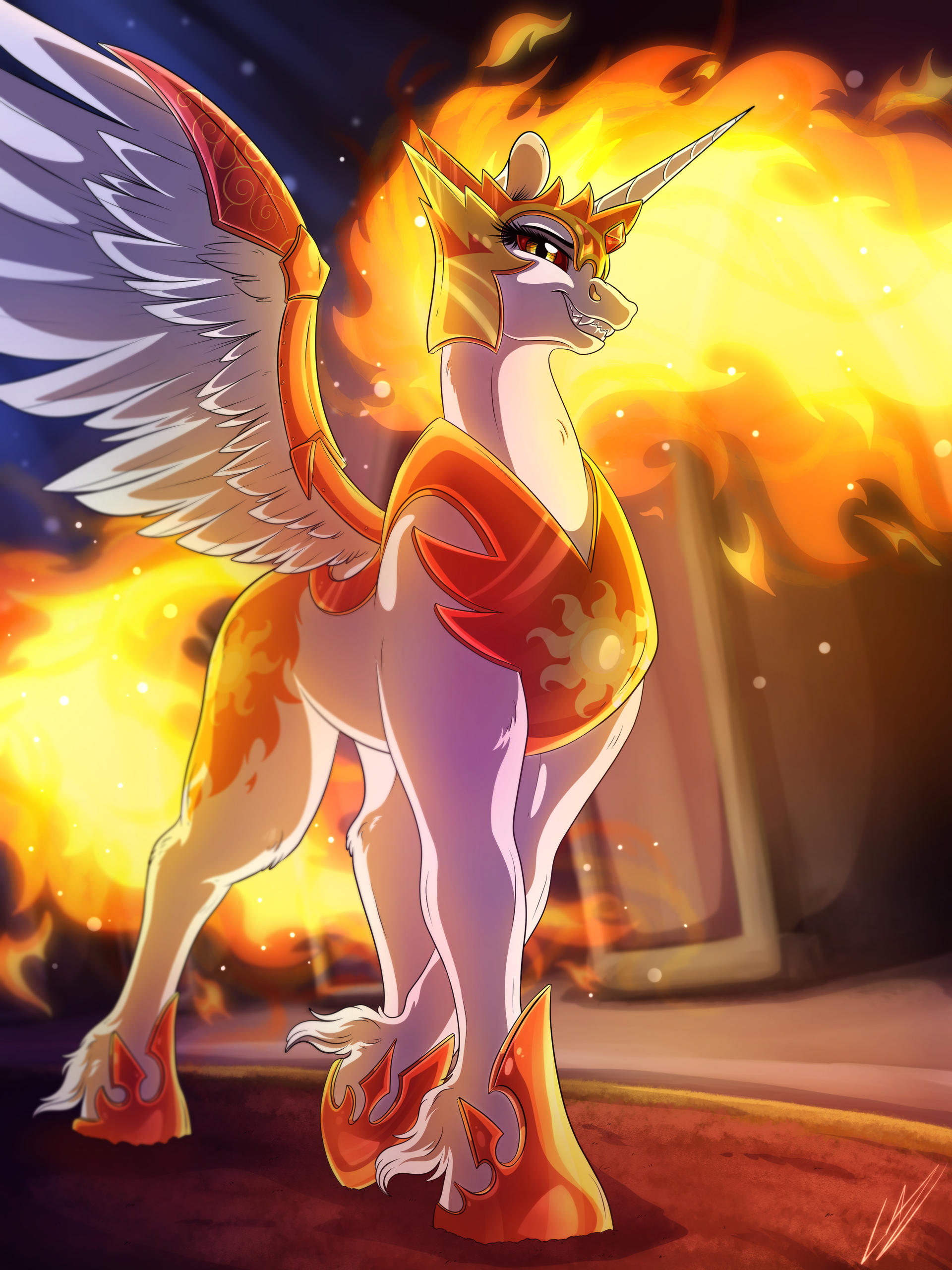 Firey Ruler :COMM: Fiery Ruler by LupiArts on DeviantArt