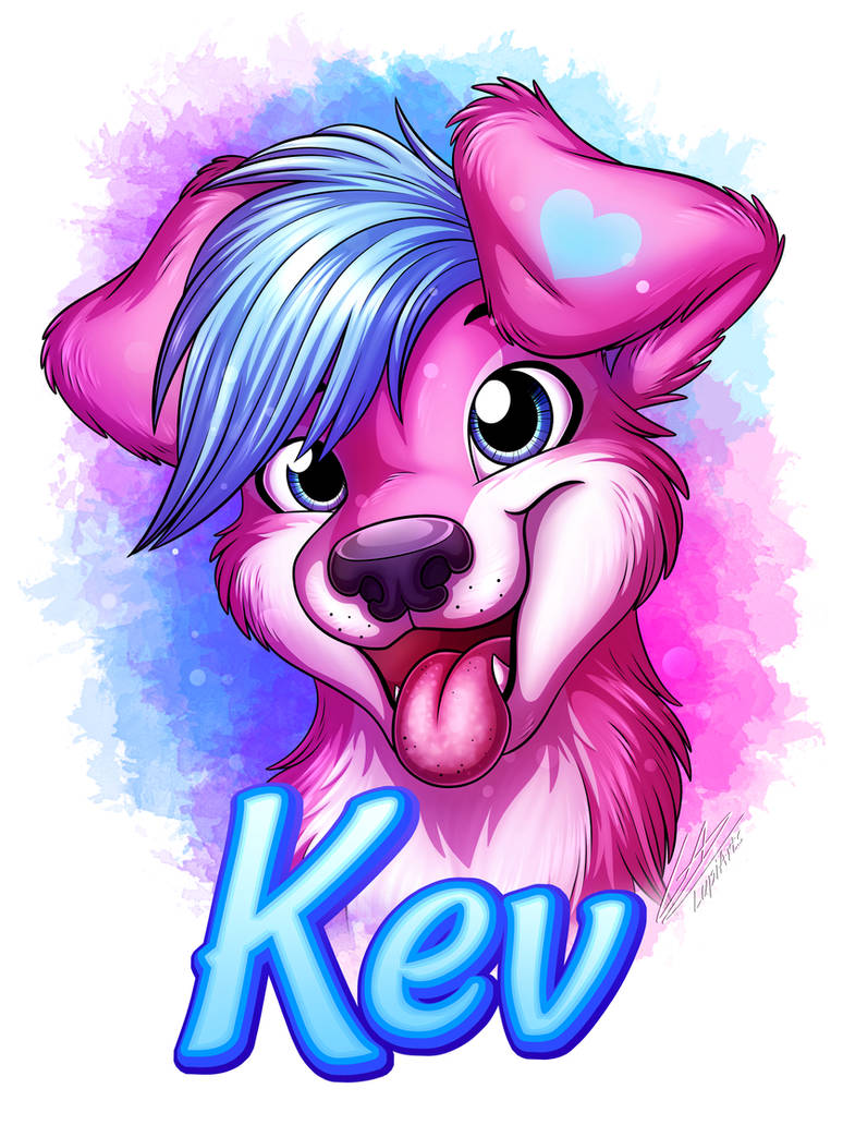 Kev Drawing Kev's Badge by LupiArts on DeviantArt