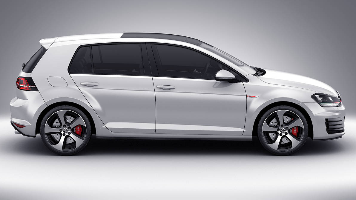 VW Golf Mk7 GTI Side View by Juvenile22 on DeviantArt