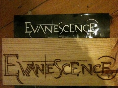 Evanescence wood burning