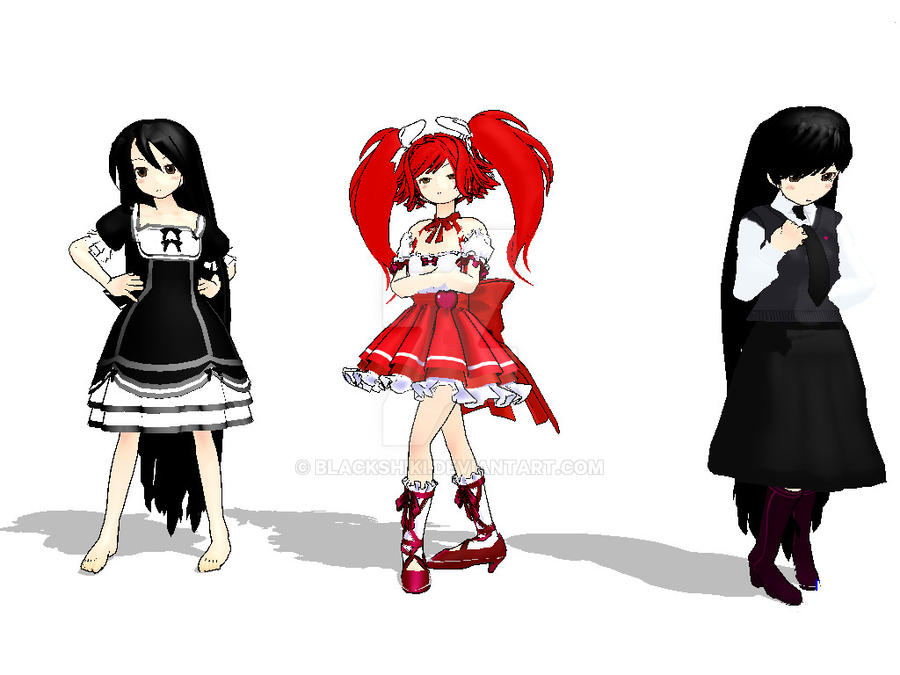 MMD model by blackshiki on DeviantArt