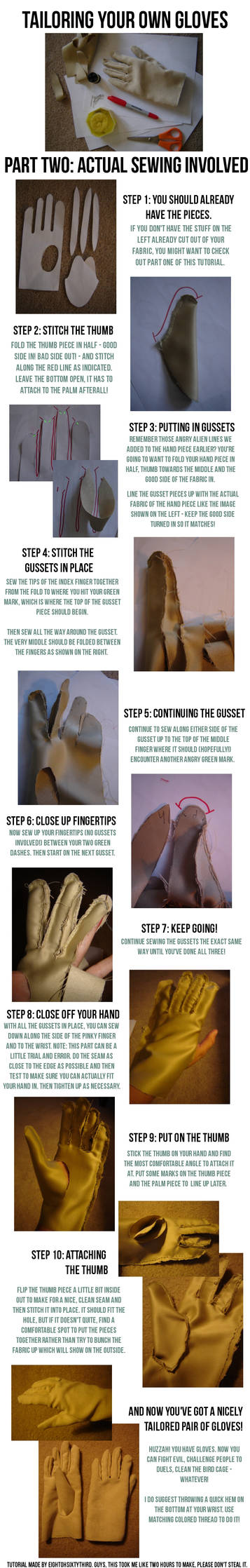 Gloves Tutorial: Part II, Sewing