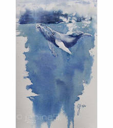 EDIM Day13 a dolphin or whale (O4) 20x30