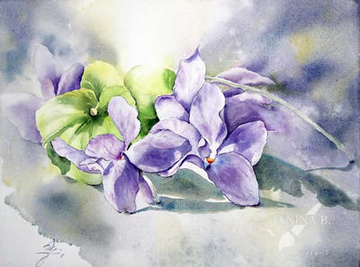 Sweet violet I 2023 (T1) 30x40