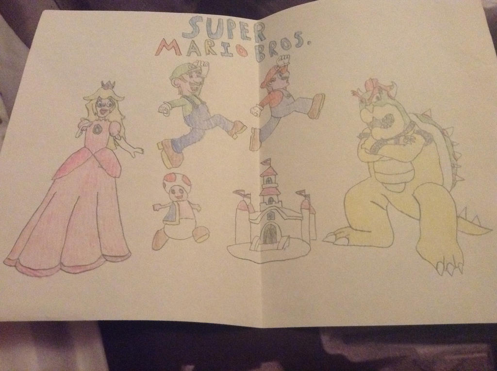 Mario Deviantart Poster Super Mario Bros. Poster by ESLM-Studios on DeviantArt