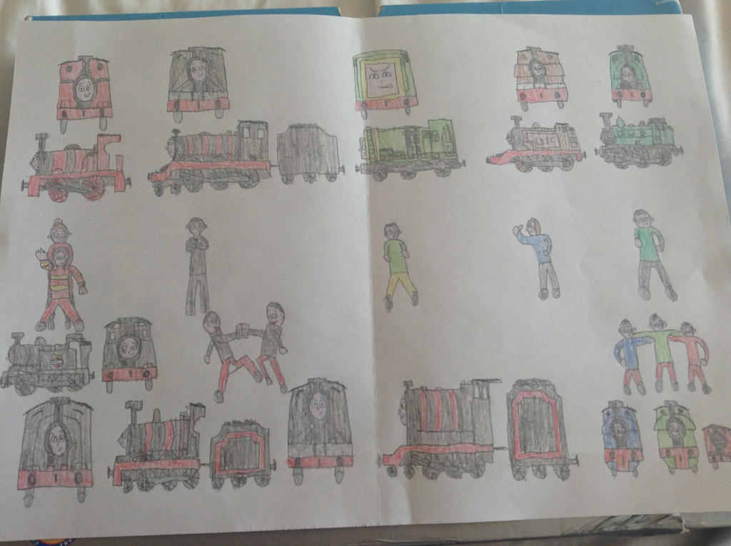 My OC's in Engine and Human Forms by ESLM-Studios on DeviantArt