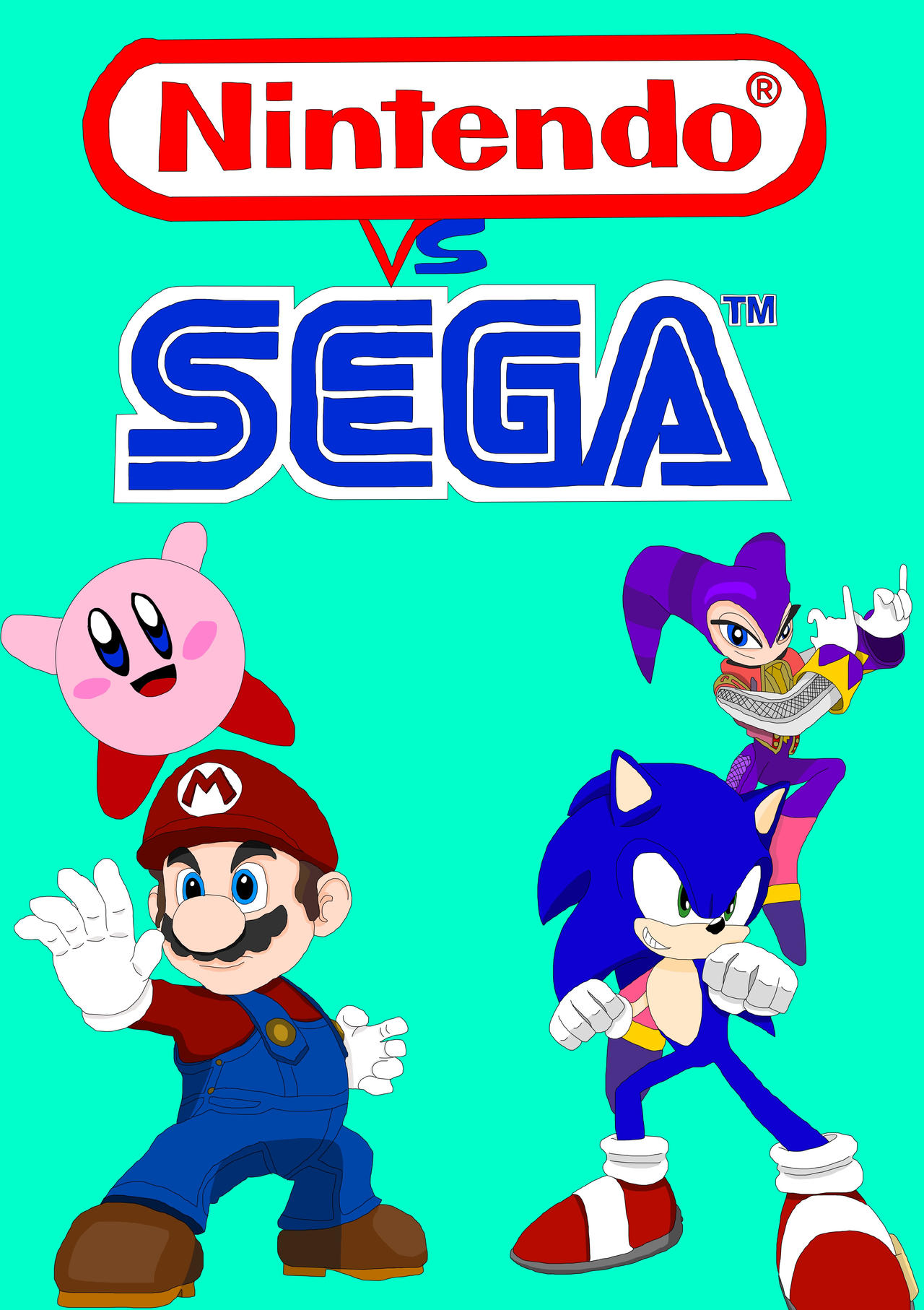 Nintendo Vs Sega poster by ESLM-Studios on DeviantArt