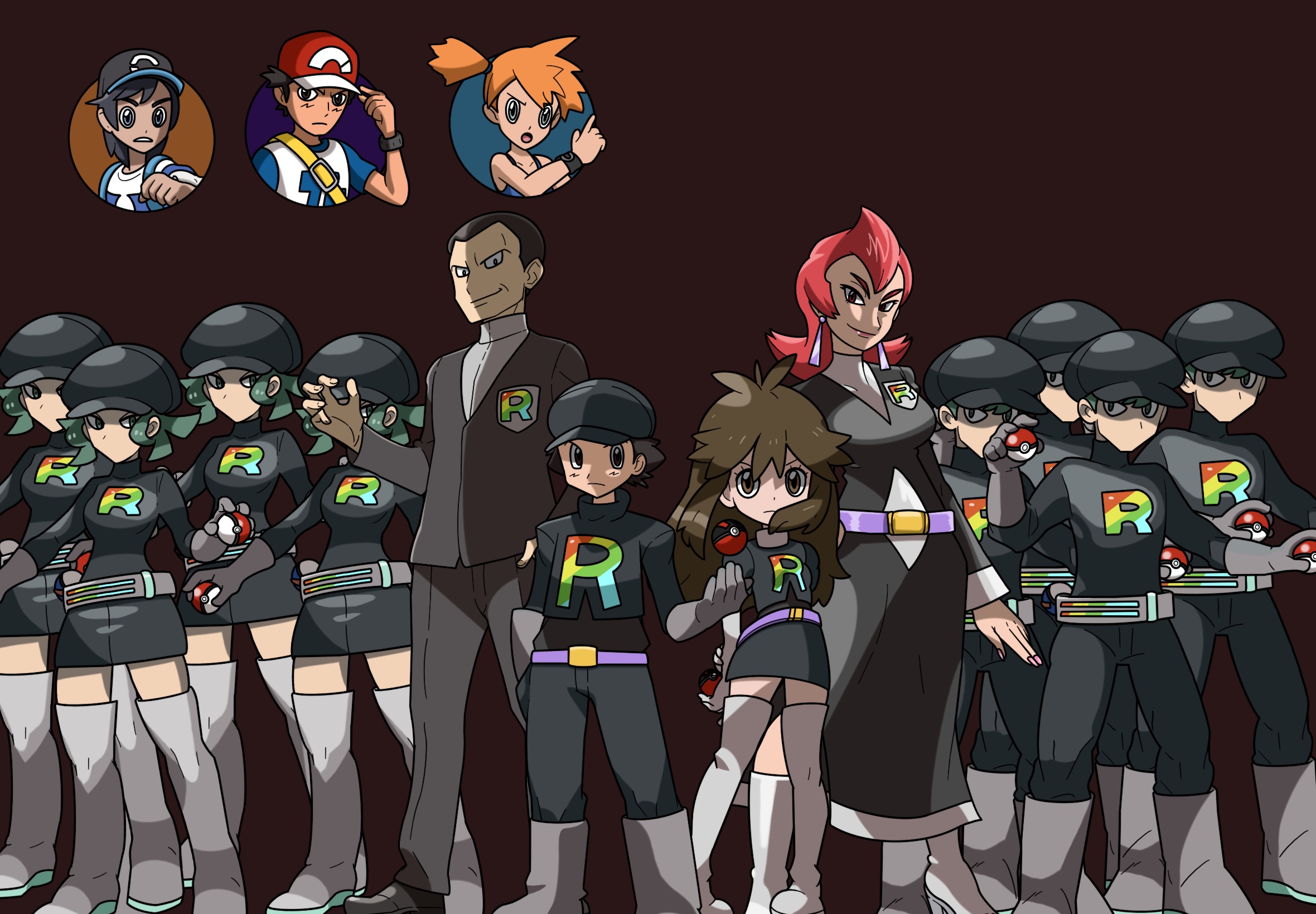 Ultra Team Rainbow Rocket by ESLM-Studios on DeviantArt