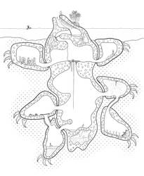 Ur-Corpse dungeon (from the Fever Swamp TTRPG) map