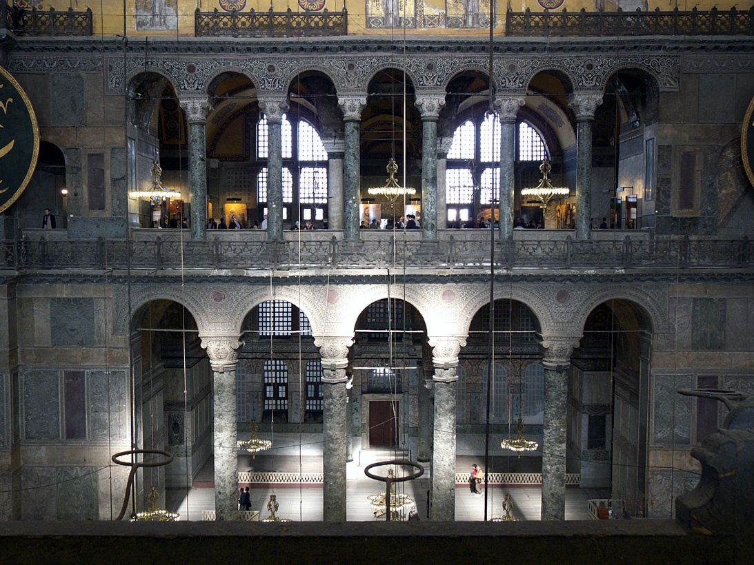 Hagia Sophia, interior view ..