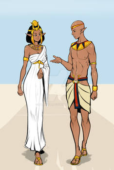 Nepthys and her brother Kewab