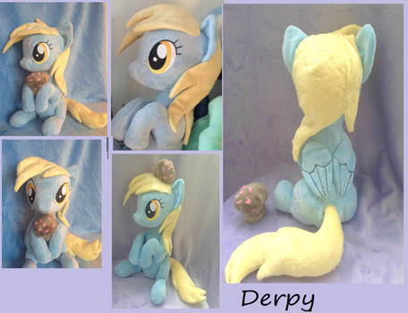Derpy with muffin sitting *multipic*