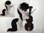Octavia with her cello by Epicrainbowcrafts