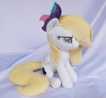 Sitting pose OC Claire plushie by Epicrainbowcrafts