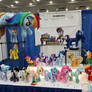Our booth at Bronycon 2017 - Handmade plushies