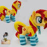 Sunset Shimmer  plushie with scarf and socks