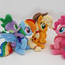 Dash , pinkie , AJ and spike mini beanies