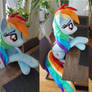 Lifesize Rainbow Dash 50 inches / 130cm long!