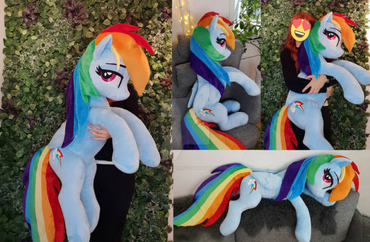 Lifesize Rainbow Dash plushie 130cm / 50 inch