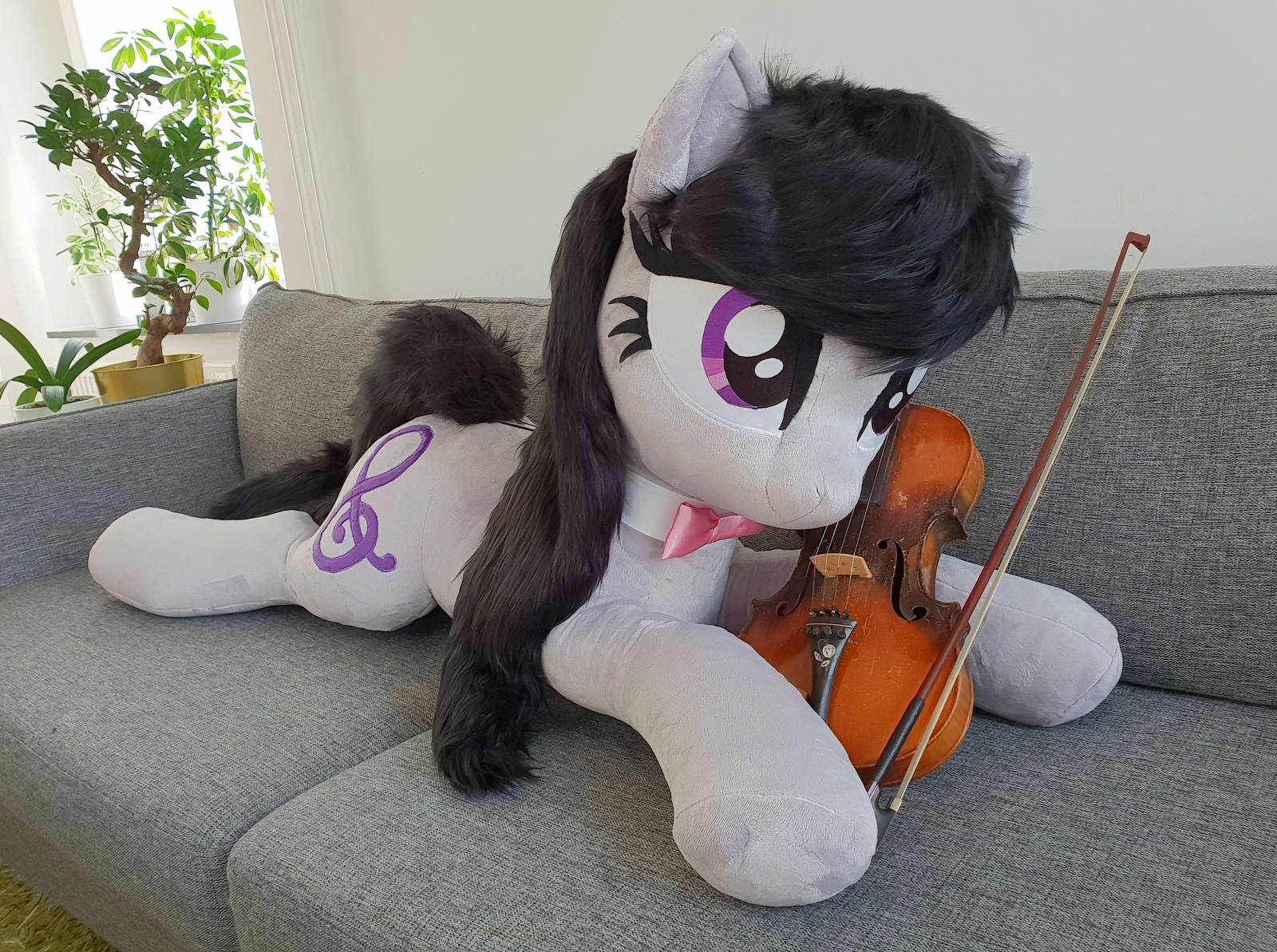 Lifesize Ocatvia with faux fur 50 inches/ 130 cm by Epicrainbowcrafts