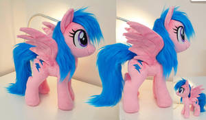 Firefly plushie w faux fur available at Bronycon