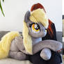 Derpy Cuddle size - faux fur plushie 90cm / 35inch